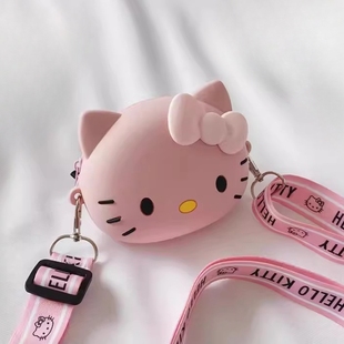 kitty包女可爱儿童哈喽凯蒂猫斜挎包单肩零钱小包迷你背包 hallo