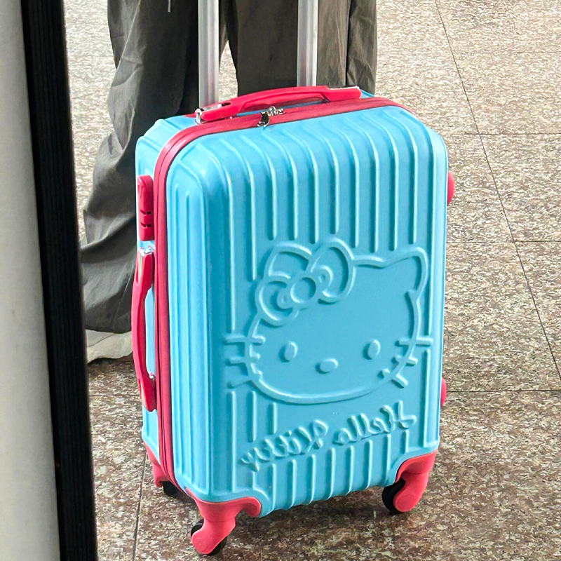 kitty行李箱20寸大容量开学拉杆箱24寸凯蒂猫旅行箱结实耐用加厚