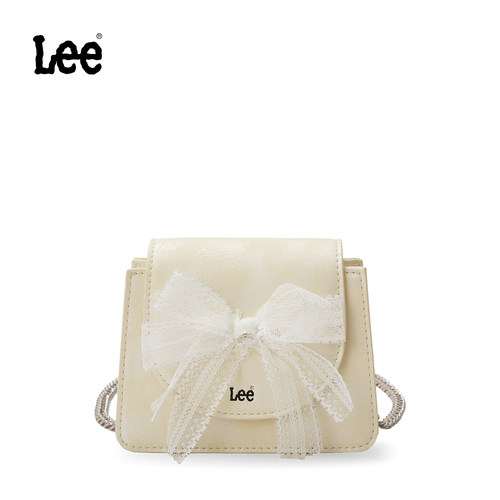 Lee七夕礼物高颜值蝴蝶结迷你小包包少女时尚斜挎小方包通勤百搭