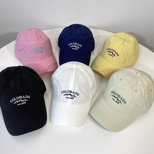 韩国速干面料棒球帽女东大门TNC正品代购字母薄款防晒遮阳鸭舌帽