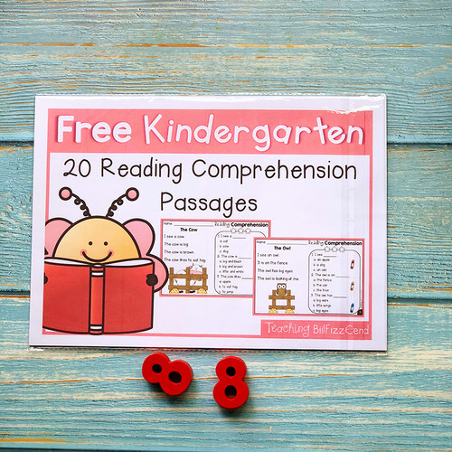 幼儿英语启蒙reading阅读理解小故事作业本 趣味小短文练习涂色纸