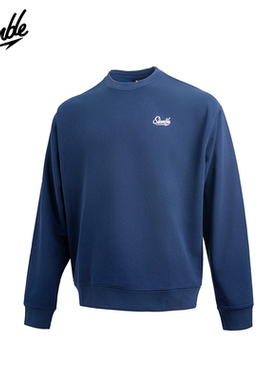 SLAMBLE毛圈卫衣运动男士圆领套头宽松休闲上衣新款秋冬