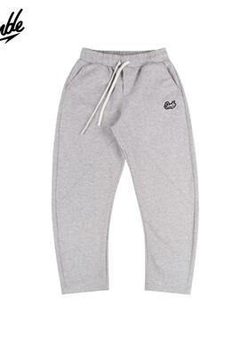 SLAMBLE秋冬新款运动休闲弯刀裤男女百搭简约加厚宽松卫裤子美式