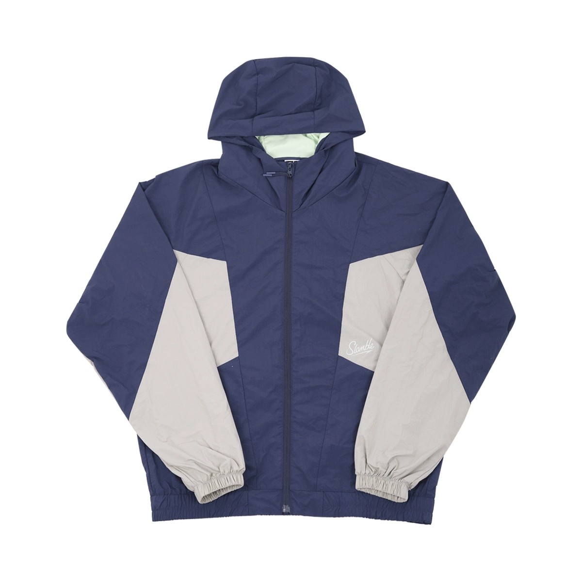 SLAMBLE SPORTS OUTDOOR FITNESS RUNNING TRAINING WINDPROOF JACKET MENS AND WOMENS LOOSE JACKETS COLOR-BLOCKING NEW TREND