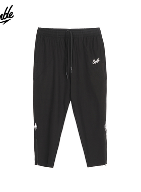 SLAMBLE新款拉链梭织长裤九分裤篮球裤运动训练速干舒适薄款长裤