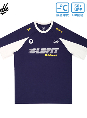 SLAMBLE索罗娜凉感防晒短袖T恤休闲运动训练速干投篮服美式男女