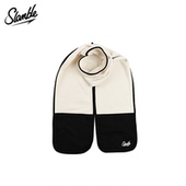 摇粒绒拼色保暖围巾情侣款 SLAMBLE冬季 新款 男友礼物围脖字母刺绣