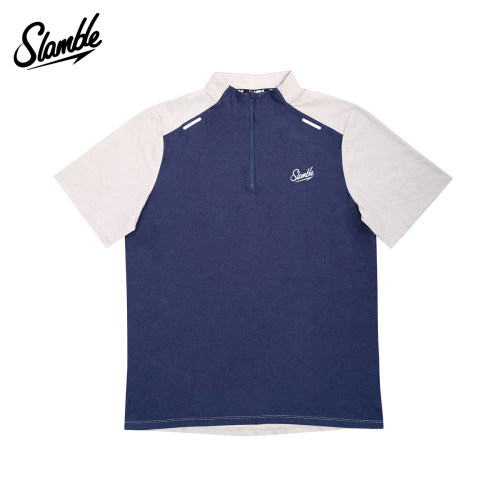 夏季撞色健身跑步上衣SLAMBLE