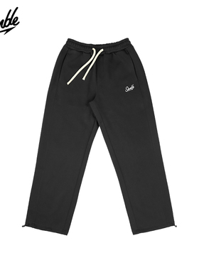 SLAMBLE男子空气棉弯刀束脚宽松运动卫裤百搭休闲长裤潮美式新款