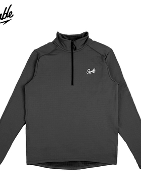 SLAMBLE冬季新款纯色立领加绒拉链长袖T恤男运动跑步保暖打底衫