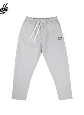 SLAMBLE空气层九分裤男士直筒运动休闲卫裤美式宽松潮流百搭