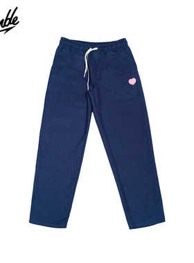 SLAMBLE华夫格廓形直筒运动休闲长裤针织百搭秋季新款