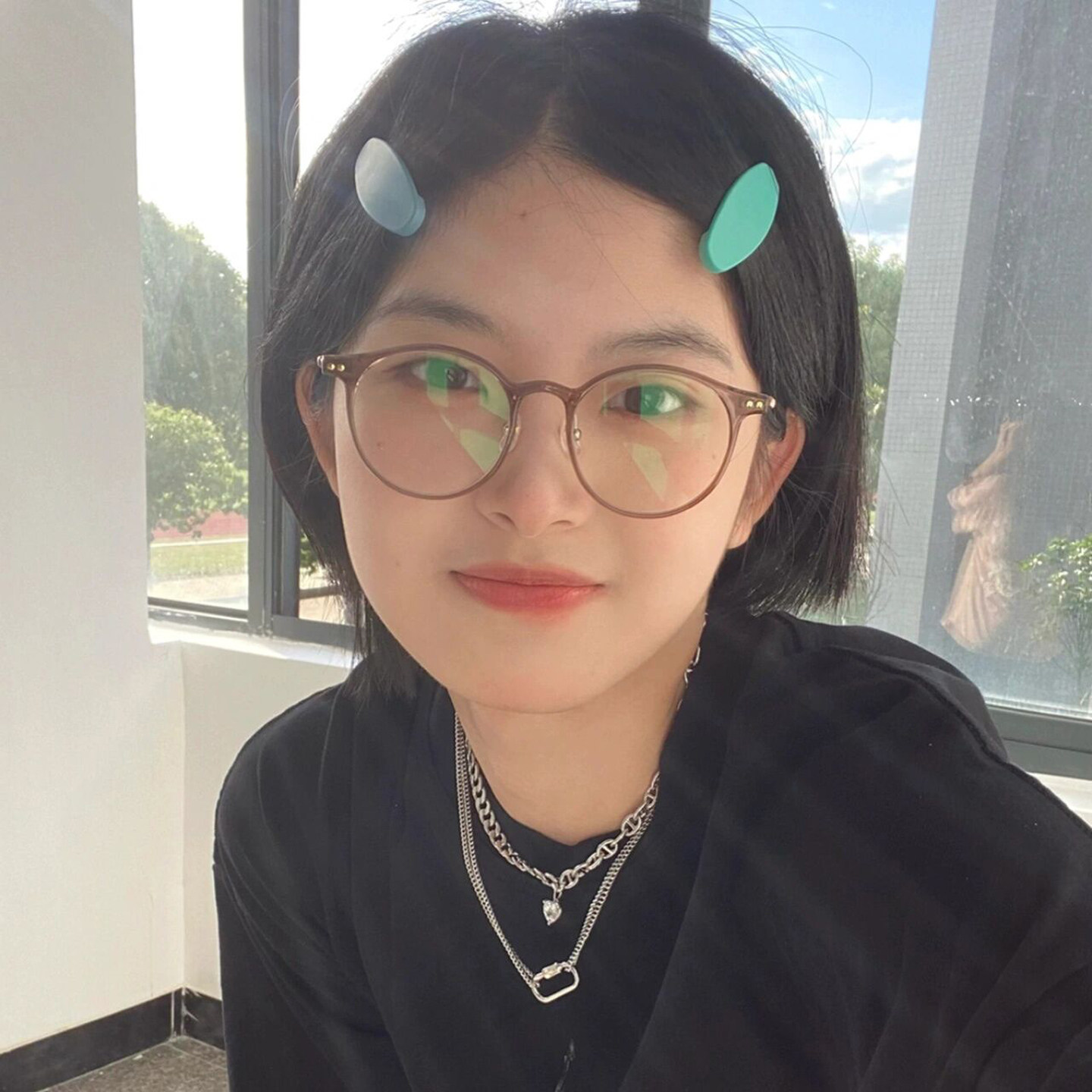 茶色超轻tr90小脸眼镜框镜架女纯钛小框配高度近视眼镜眼镜架女款