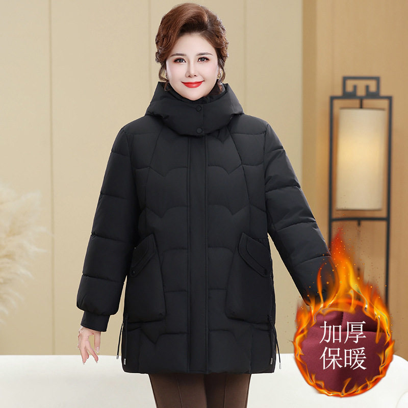 8XL胖妈妈秋冬保暖棉服外套中老年加肥加大码奶奶冬装棉衣女200斤