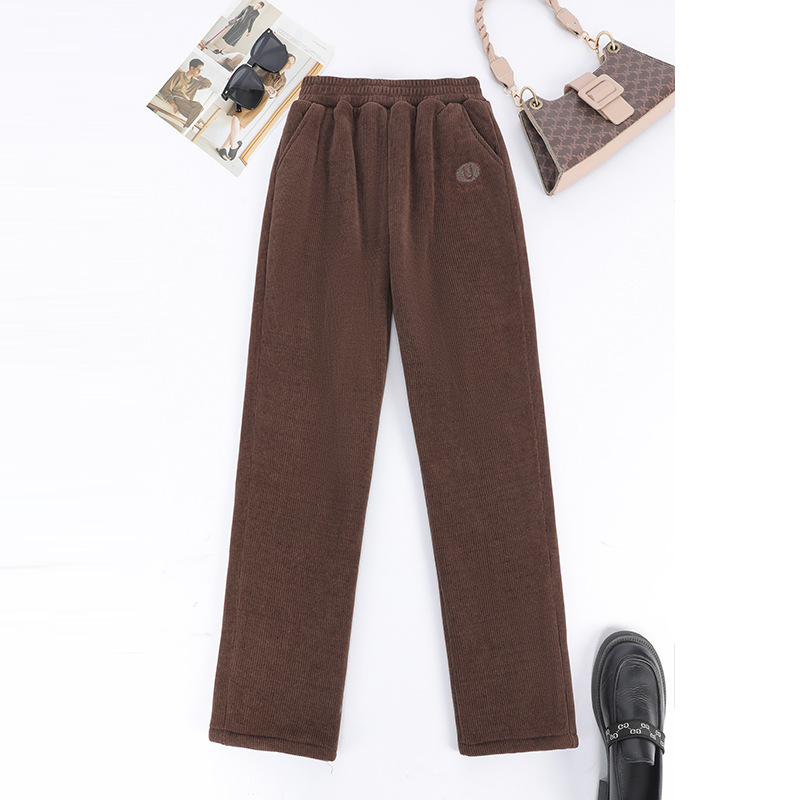 中老年加肥奶奶加厚加绒女裤