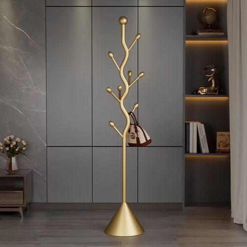 轻奢衣帽架落地卧室挂衣服神器酒店直播家用创意挂衣架铁艺展示架