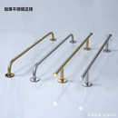 服装 壁挂墙面衣服横杆墙上挂衣架 店上墙展示架不锈钢正挂衣架套装