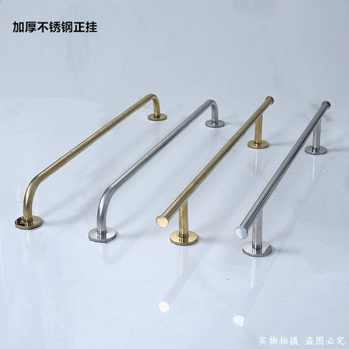 服装店上墙展示架不锈钢正挂衣架套装壁挂墙面衣服横杆墙上挂衣架