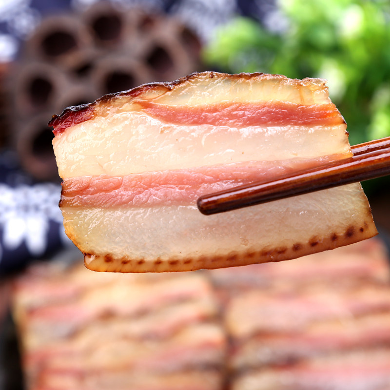 巫山特产正宗重庆四川五花烟熏老腊肉农家自腌制后腿柏树枝烟熏肉