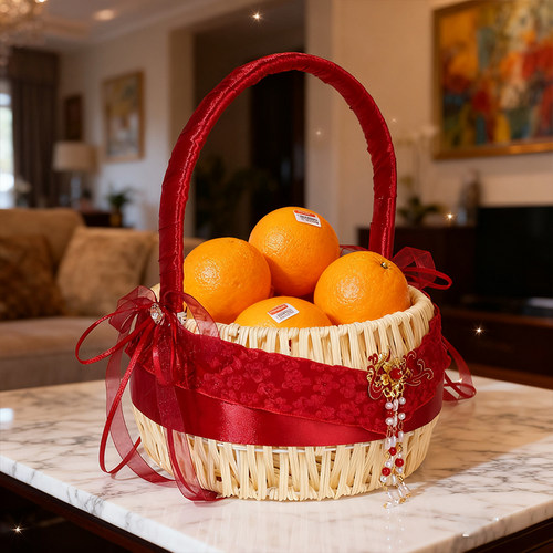 结婚花篮铁艺仿藤工艺结实送礼篮