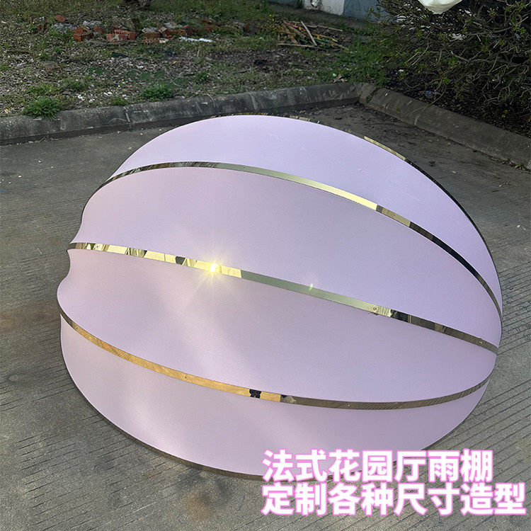 法式花园厅婚礼堂小香风雨棚欧式窗户粉色铁艺路引灯道具墙壁装饰
