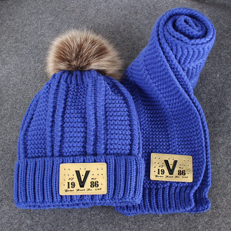 儿童帽子秋冬季12男童8宝宝毛线帽9围巾套装6小孩4冬季韩版潮2岁