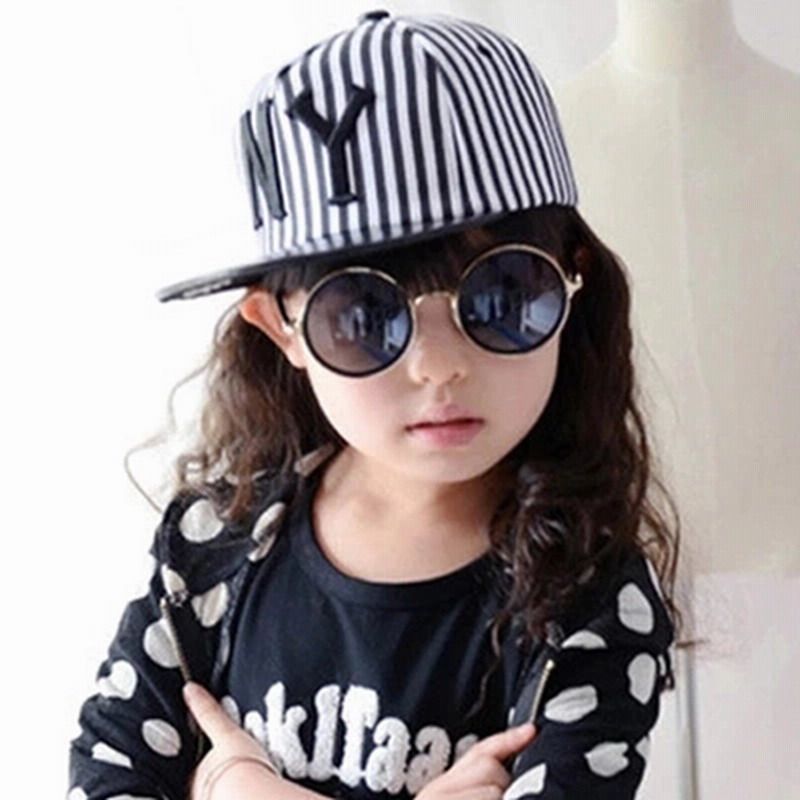 春夏韩版儿童棒球帽男女童宝宝平沿帽嘻哈帽小孩子鸭舌帽街舞帽潮