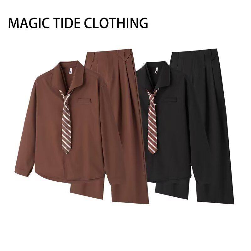 2024韩版潮流男士上衣帅气宽松港风西装外套男春秋百搭休闲西服,男装,西服,淘宝优惠券,粉丝福利购,淘宝优惠卷