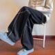 宽松休闲裤 薄款 男韩版 2024新款 潮流百搭裤 子夏季 坠感阔腿拖地长裤