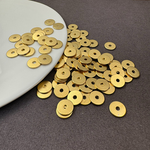 电镀沙金隔片配件超薄实心隔片文玩手串隔珠配饰珠宝饰品diy配饰