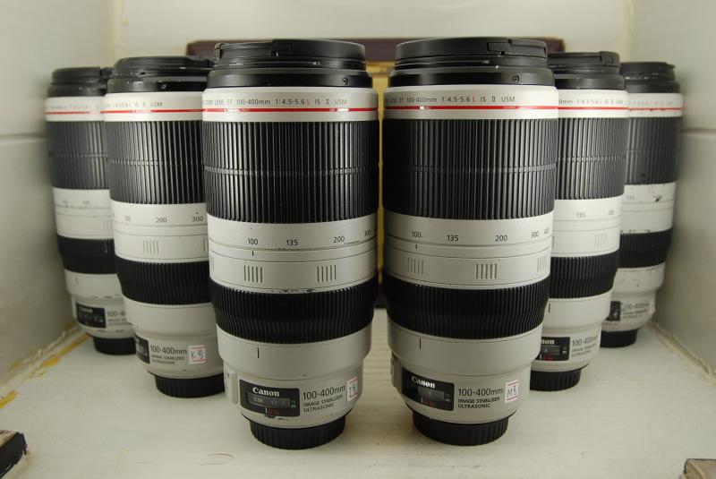 98新 佳能 100-400 f4.5-5.6l is ii 大白兔 单反镜头 二代红圈
