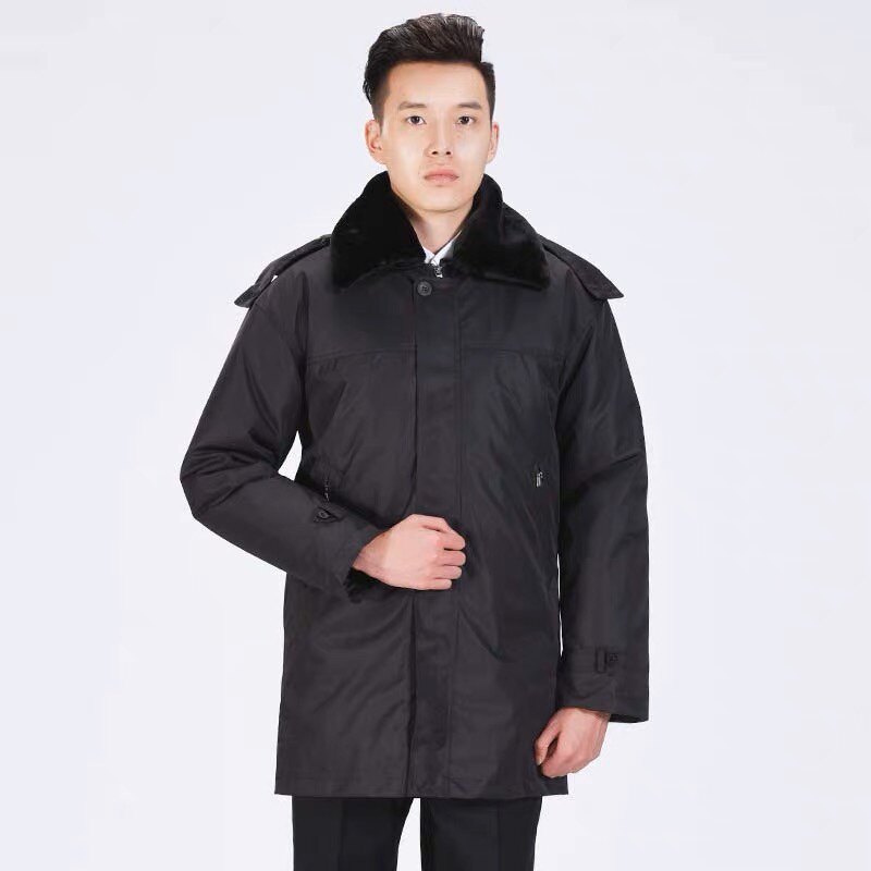 检察大衣防寒服羊绒胆