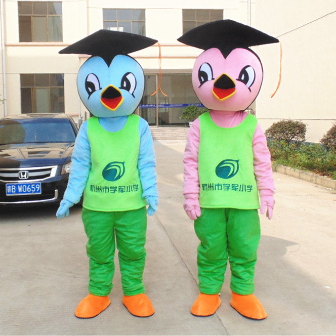 定制动漫喜鹊麻雀燕子卡通人偶人穿戴巡街演出装扮道具布偶衣服装