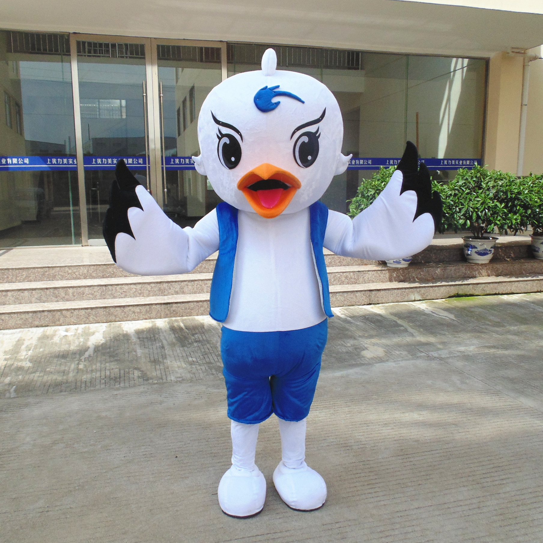 定制动漫海鸥小鸟吉祥物卡通人偶人穿戴巡演出装扮道具布偶衣服装