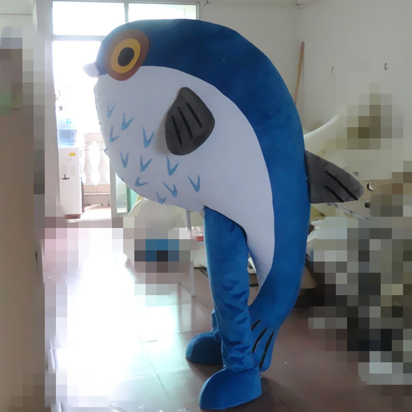 定制动漫海鲜酒店河豚鱼金枪鱼表演卡通人偶巡演出布偶道具衣服装