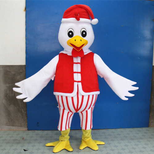 定制动漫圣诞小鸡吉祥物人穿戴卡通人偶巡演出装扮道具布偶衣服装