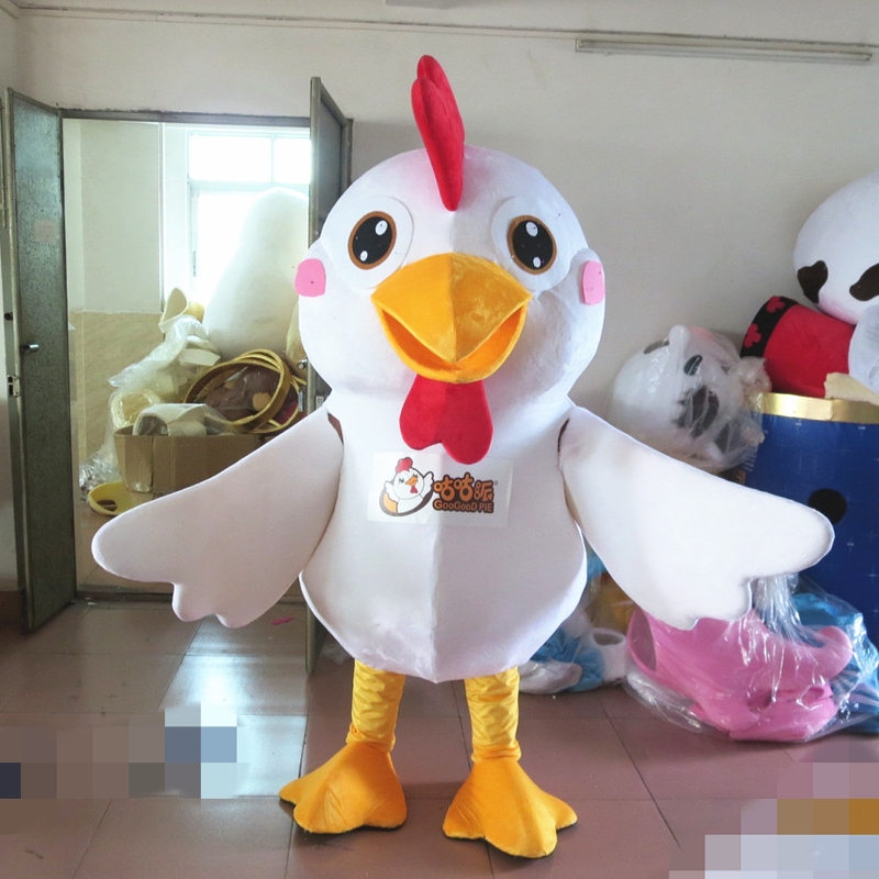 定制动漫咕咕鸡白羽大公鸡人穿装扮表演卡通人偶巡演出布偶衣服装