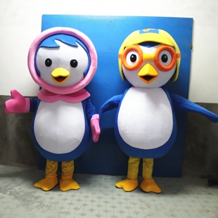定制动漫动画啵乐乐pororo企鹅穿戴表演卡通人偶巡演出布偶衣服装