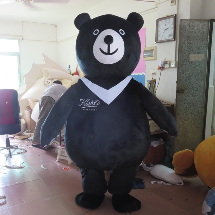 定制动漫小熊COS表演道具可爱黑熊灰熊演出巡演卡通人偶布偶服装