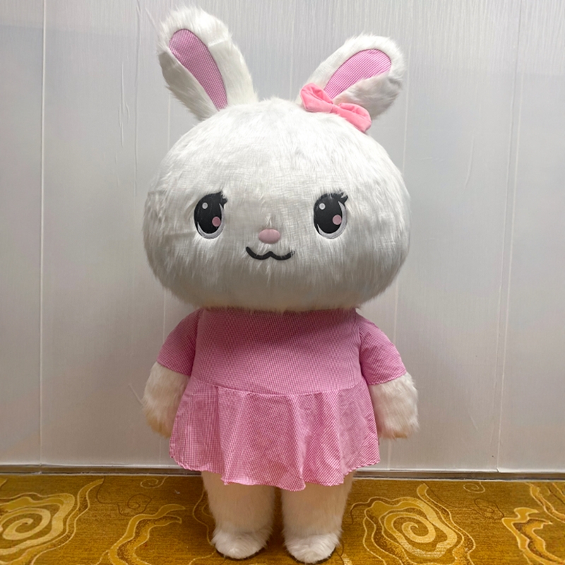 定制充气小白兔子装扮活动宣传表演出卡通人偶动漫气模道具衣服装