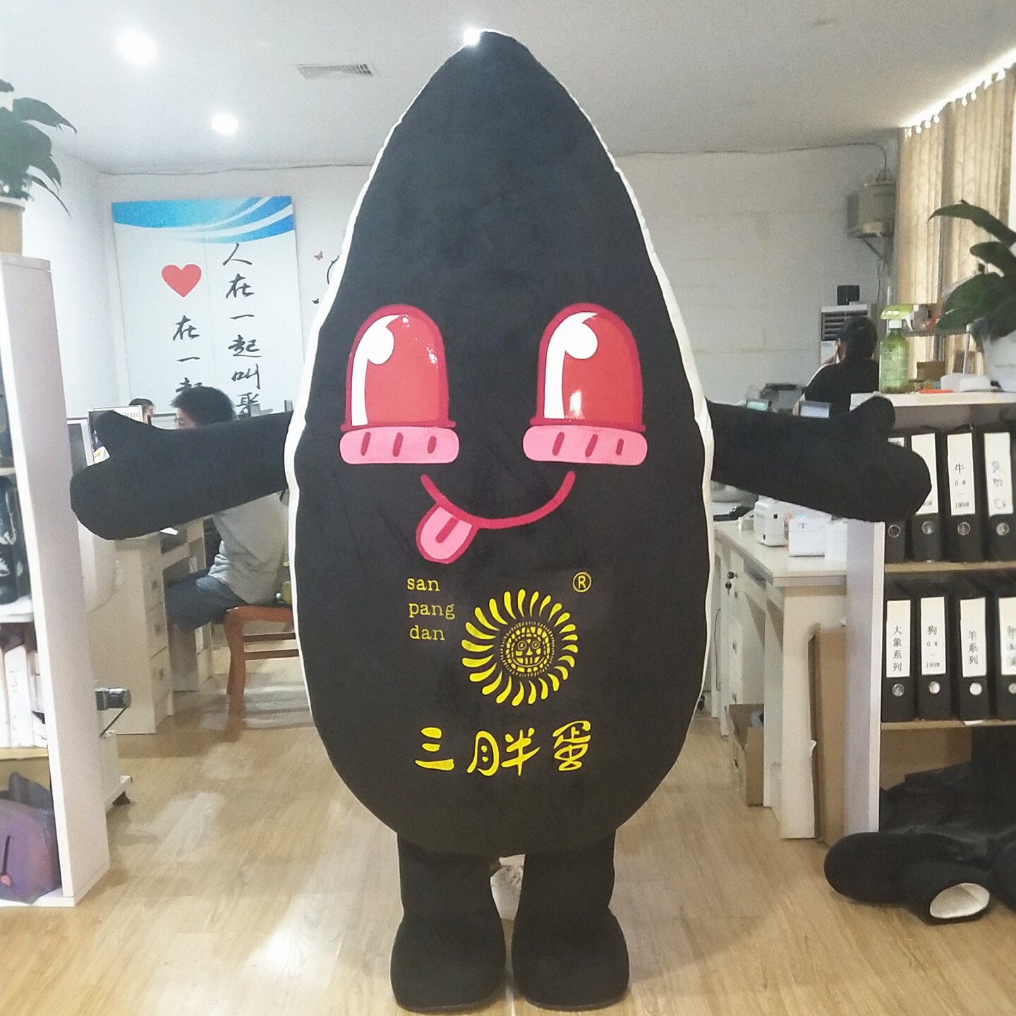 定制充气商场活动葵花子三胖瓜子娃娃表演卡通人偶道具布偶衣服装图片