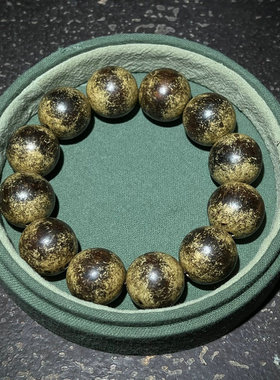 精品旧藏老沉香木佛珠手串手链油脂老料圆润男女百搭念珠转运手持