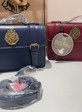 H.p  霍格沃茨魔法学院复古徽章剑桥斜挎单肩小包英伦制服邮差包