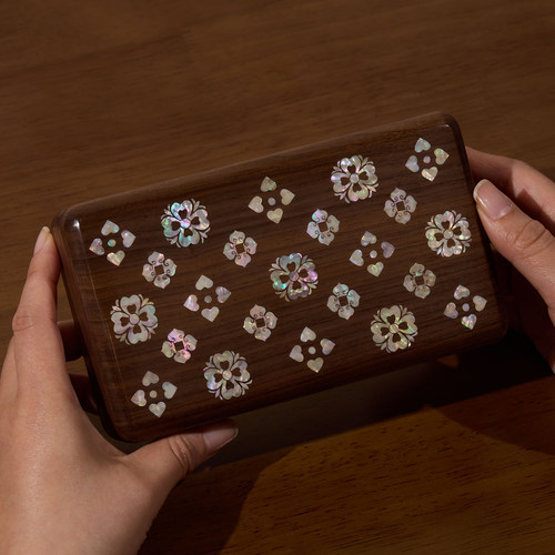 实木首饰盒手镯耳钉手饰品项链盒