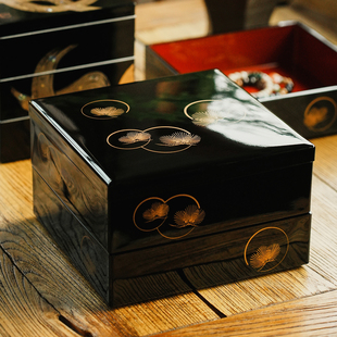 日本漆器好看干果盘客厅茶几家用2026新款高级感果盒新年全盒日式