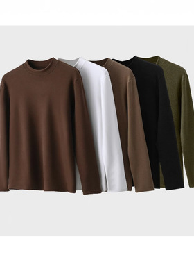 480G加厚德绒男士打底衫小立领男款 DZ031防寒长袖保暖暖绒修身