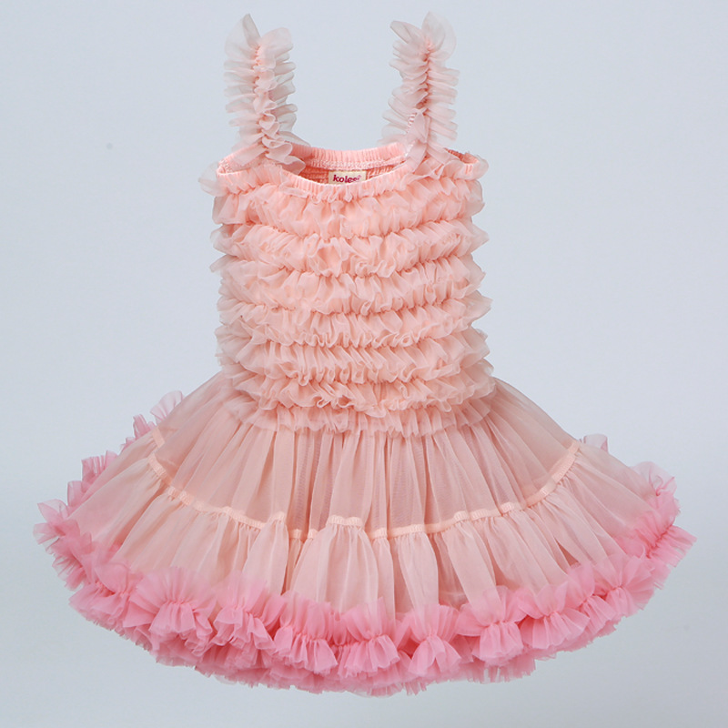 欧美童装吊带公主裙生日礼物tutu