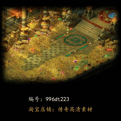 996引擎专用传奇地图全新高清真彩传奇素材复古套图dt223