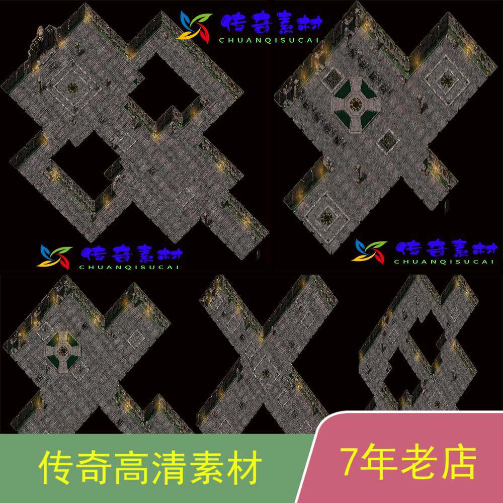 热血传奇地图素材套图玛雅1-5层高清套图5张