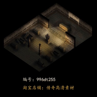 996引擎专用传奇地图全新高清真彩传奇素材复古套图dt255